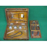 Capac Bin-aural stethoscope set contained in its wooden case For Detection,