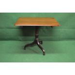 Victorian mahogany tip top breakfast table the rectangular top having rounded corners and moulded