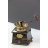 Victorian cast iron coffee grinder by Kenric & Sons