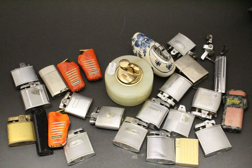 Box of vintage lighters