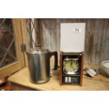Retro Russell Hobbs Tea Maker, model 7002 with integrated clock and table lamp
