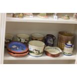Collection of Torquay Motto ware to include a Jam pot, ashtrays