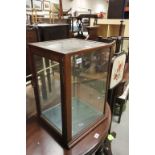 Victorian Mahogany Glass Table Top Display Cabinet with Two Glass Shelves