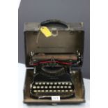 Early 20th century Corona Typewriter in Case