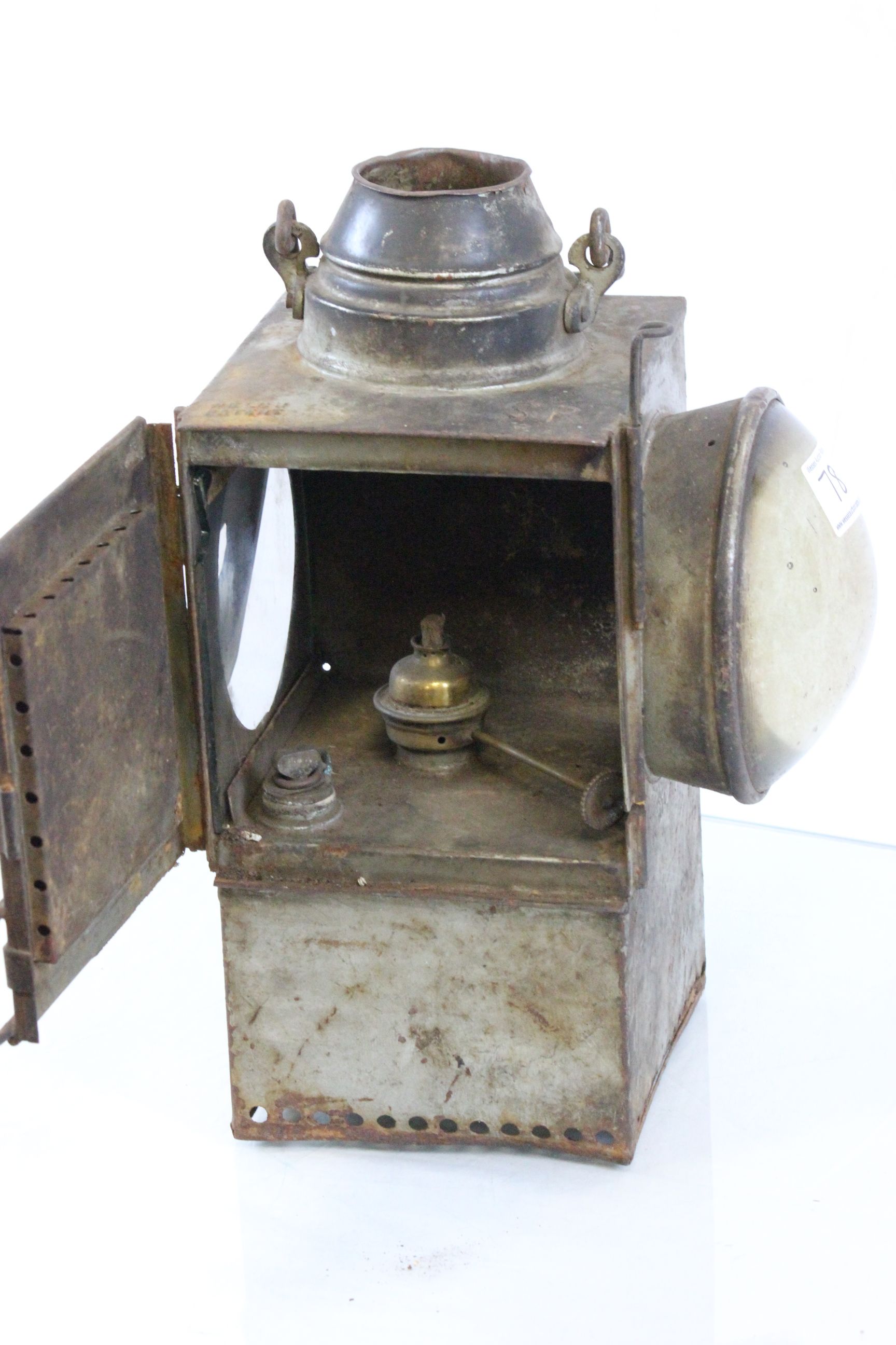 Antique French SR Railways Lamp - Image 3 of 3