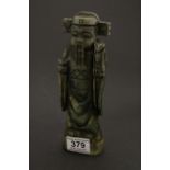 Chinese Immortal jade figure