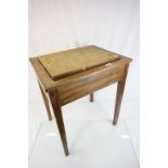 Vintage pine vegetable preparation table