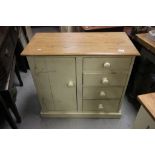 Vintage painted kitchen cupboard with four drawers