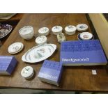 Collection of Wedgwood items, some boxed including Wild Strawberry and Kutani Crane