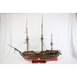 Large scratch built galleon model of the "Lady Christine" a Royal Naval Gunship
