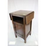 Mahogany drop flat bedside cupboard