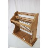Pine Plate Rack inset with an Old Penny