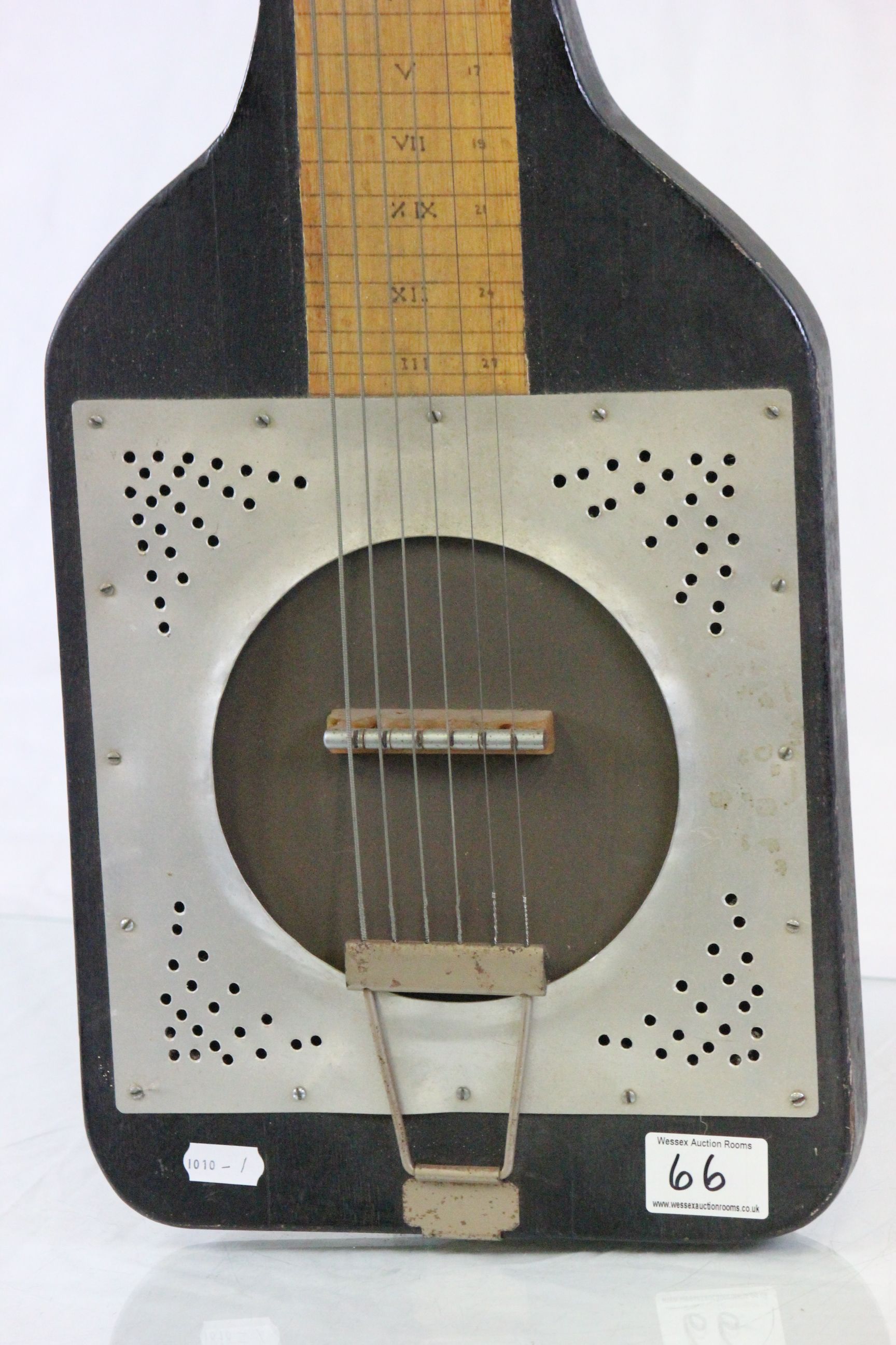 Old lap steel guitar by Ronic Holson in soft bag - Image 2 of 3