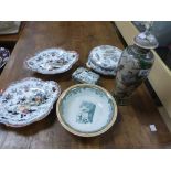 Group of vintage ceramics with an Oriental theme