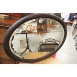 Wooden framed Charrington's Toby Ale advertising mirror with Bevelled glass