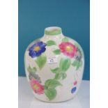Early 20th century Royal Doulton Large Bulbous Vase with hand painted floral design marked '
