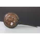 Vintage Copper Escargot Pan with Iron Handle