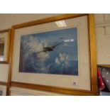 Simon W Atack, WWII Interest, Framed Aviation Print entitled ' Target Heading '