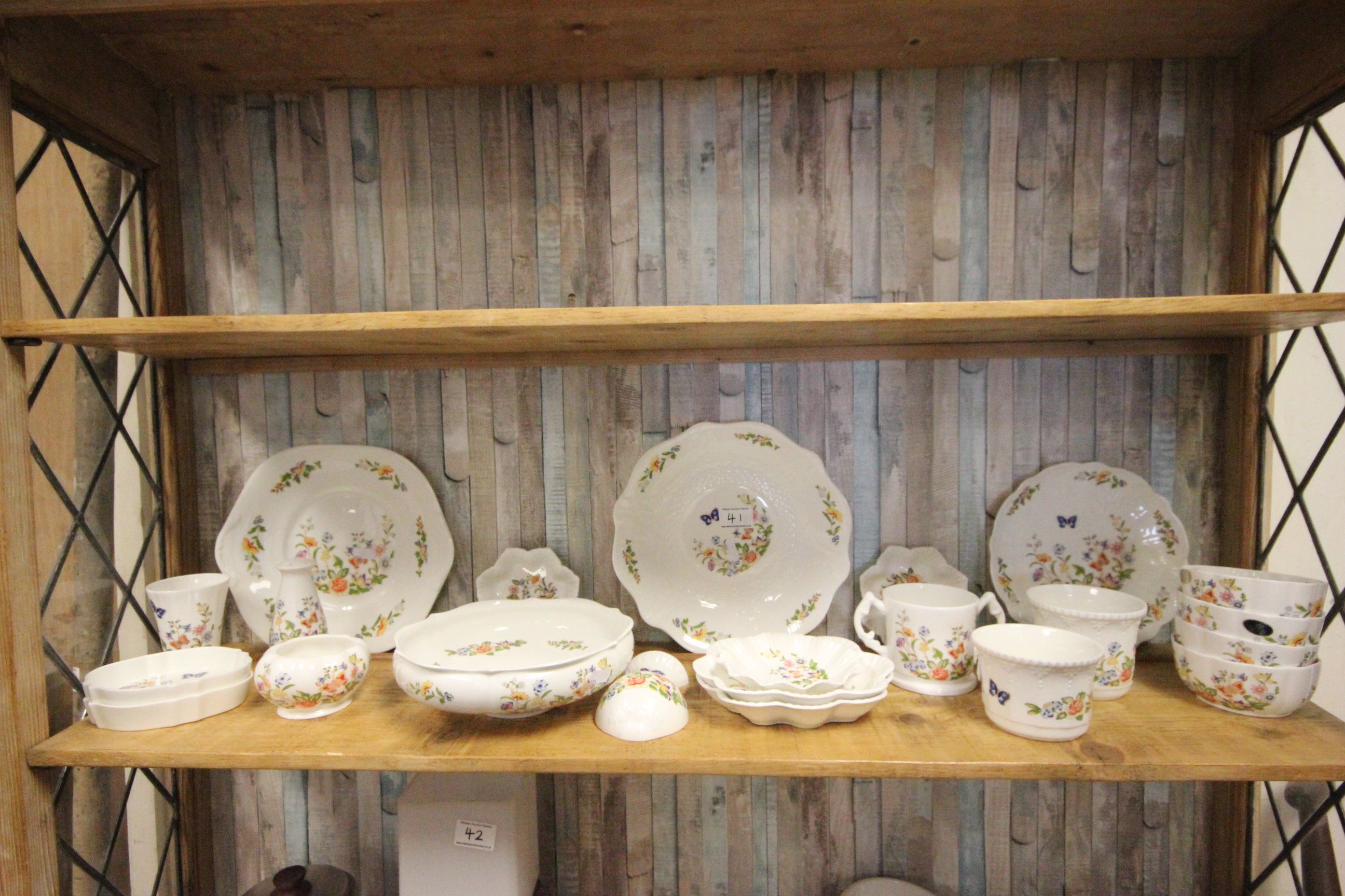 Collection of Aynsley ceramics in Cottage Garden pattern to include Pepper shaker, bowls etc