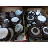 Extensive collection of Hornsea "Contrast" dinnerware