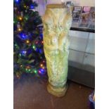Large stone Pillar carved with Saints