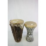 Two African Bongo drums