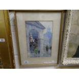 Framed & glazed Watercolor "Majestic" signed Fare