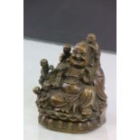 Chinese Hotei figure with character mark to base