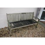 Wooden Slatted Garden Bench