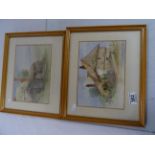 Two 19th Century framed & glazed watercolours, signed by the Artist