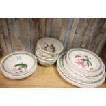 Collection of Portmeirion Botanic Garden ceramics to include plates & bowls