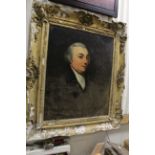 Large Gilt framed Oil on canvas Portrait of a 19th Century gentleman