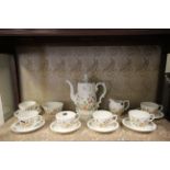 Aynsley Cottage Garden pattern teaset for six