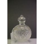 Silver Mounted Cut Glass Scent Bottle