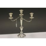 Gorham Sterling Silver Three Branch Candelabra