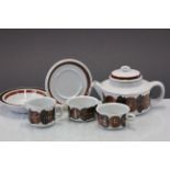 Collection of Finland "Arabia" pottery dinnerware