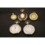 Five pocket watches