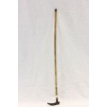 Horn handled bamboo riding crop