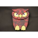 Lea Stein style owl brooch