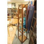 Early 20th century Tall Square Cloak and Stickstand
