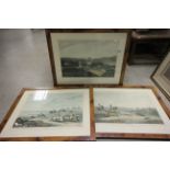 Three framed & glazed Hunting prints