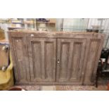 19th century / Early 20th century Large Pine Cupboard with two doors (missing top)