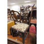 Antique Chippendale Style Oak Child's / Nursing Chair