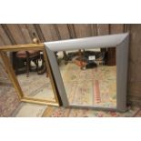 Two Mirrors, Gilt Framed and Silvered Framed