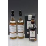 Two unopened bottles of whisky along with an opened bottle of Aberlour Distillery Single Malt