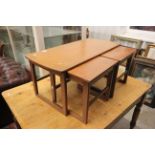 Retro Teak Nest of Long Coffee Table and Two Smaller Tables