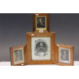 Four framed antique prints Nelson ,wellington and two others.