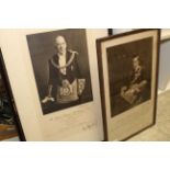 Two framed & glazed Masonic award certificate/photographs 'The Royal Masonic Institution For