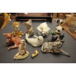 Group of Franklin Mint animals