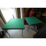 Pair of Large Folding Bridge Card Tables, made in Sweden
